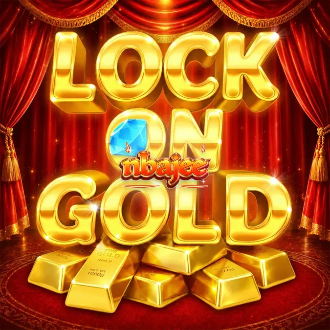 Lock On Gold স্লট গেমের থিয়েটার স্টেজ এবং গোল্ড বার থিম
